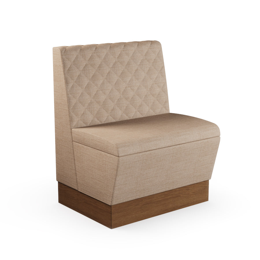 Quilted Straight Booth Seat - 700mm Small Unit