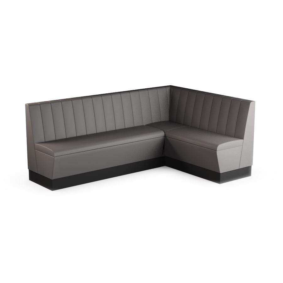 Large Corner Booth Set (Extended) - Fluted Back