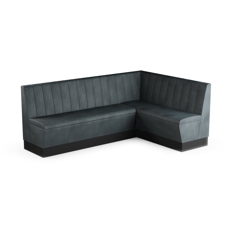 Large Corner Booth Set (Extended) - Fluted Back