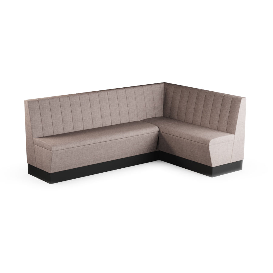 Large Corner Booth Set (Extended) - Fluted Back