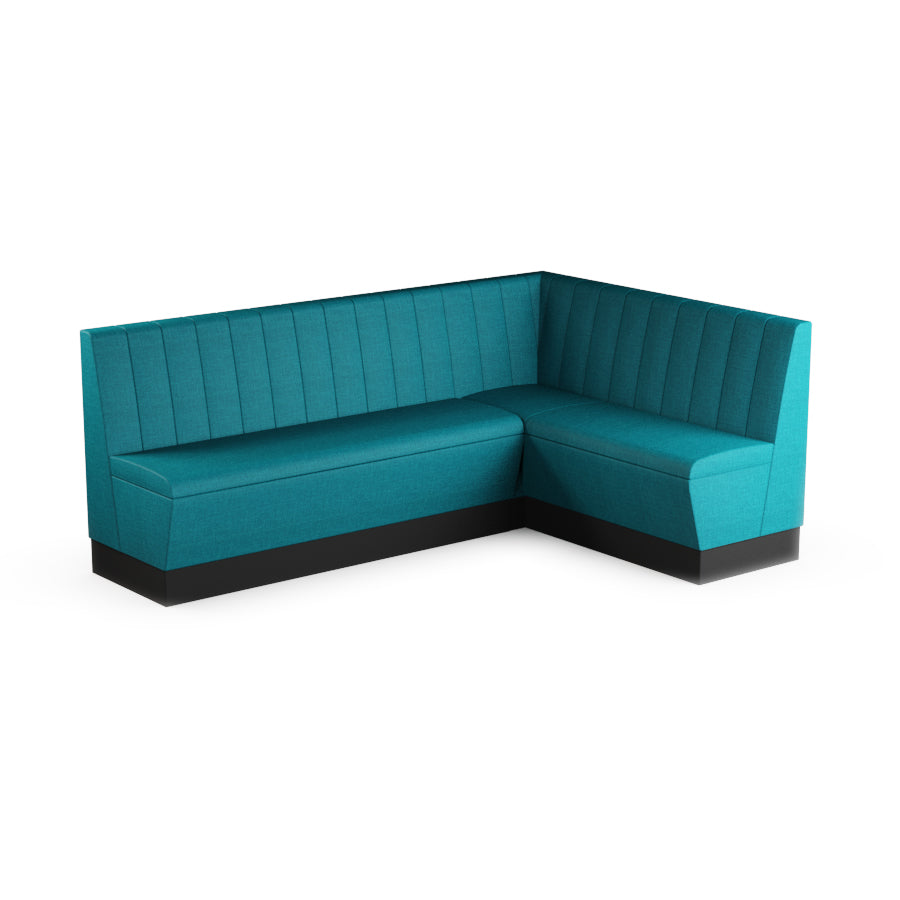 Large Corner Booth Set (Extended) - Fluted Back