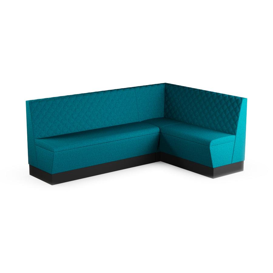 Large Corner Booth Set (Extended) - Quilted Back
