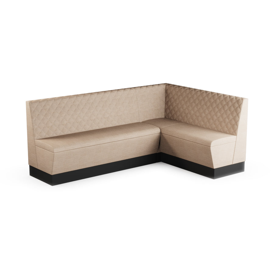 Large Corner Booth Set (Extended) - Quilted Back