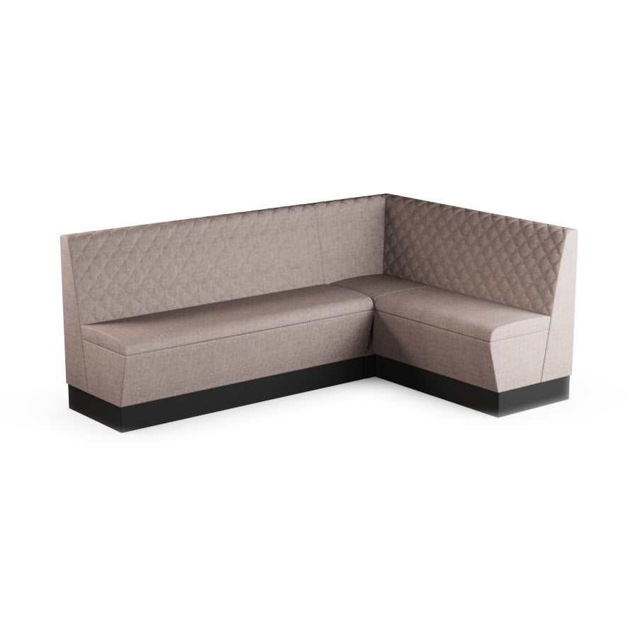 Large Corner Booth Set (Extended) - Quilted Back