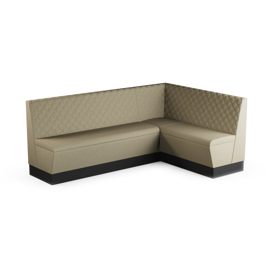 Large Corner Booth Set (Extended) - Quilted Back