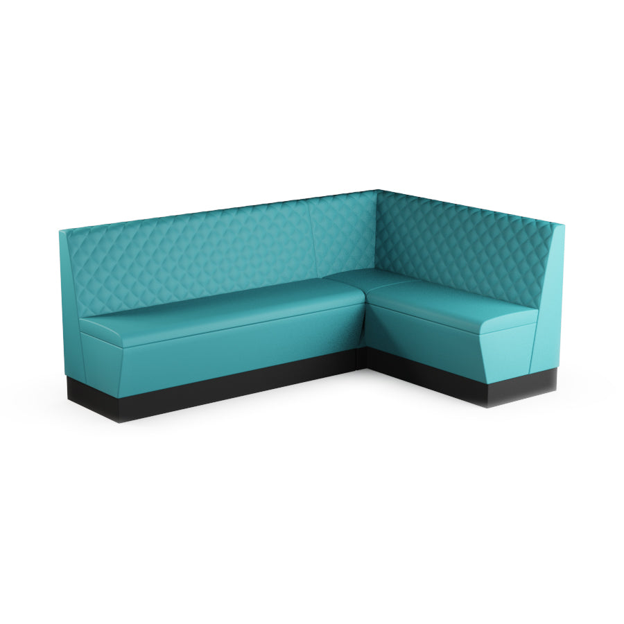 Large Corner Booth Set (Extended) - Quilted Back