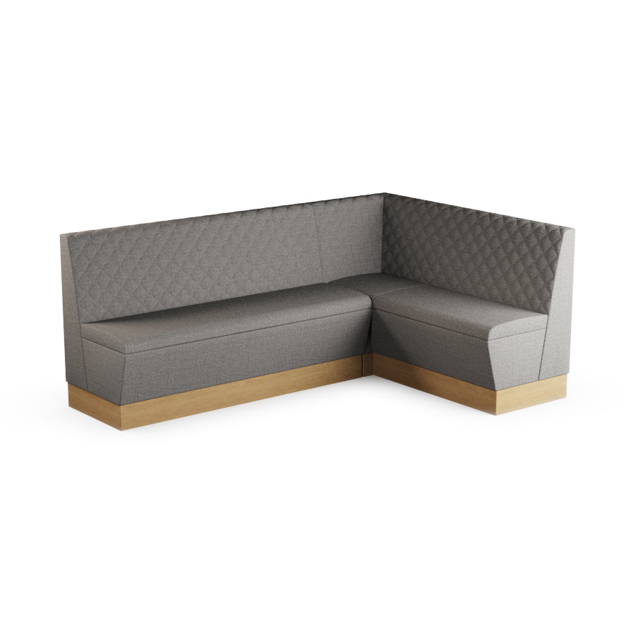 Large Corner Booth Set (Extended) - Quilted Back