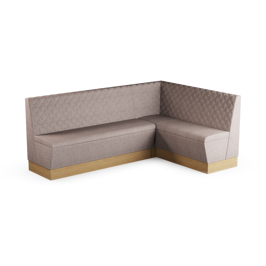 Large Corner Booth Set (Extended) - Quilted Back