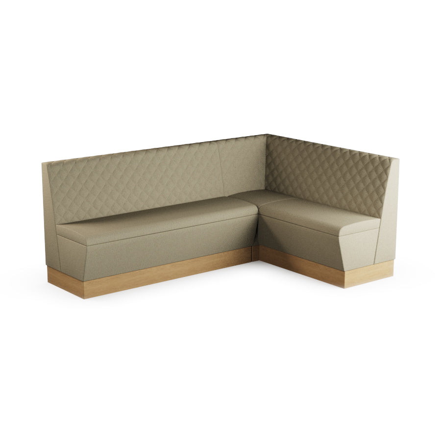 Large Corner Booth Set (Extended) - Quilted Back