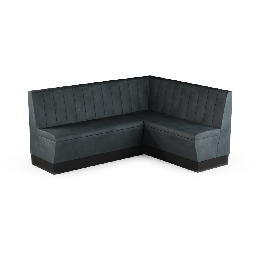 Medium Corner Booth Set (Extended) - Fluted Back