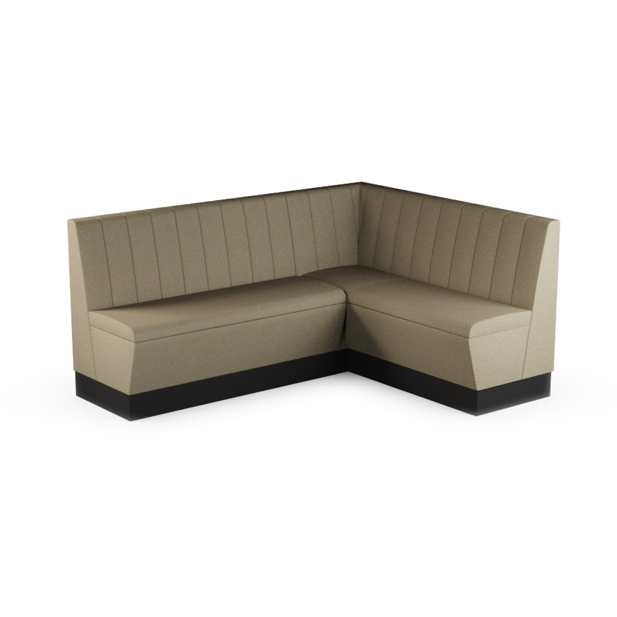 Medium Corner Booth Set (Extended) - Fluted Back