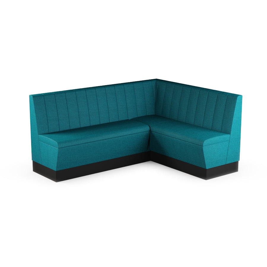 Medium Corner Booth Set (Extended) - Fluted Back