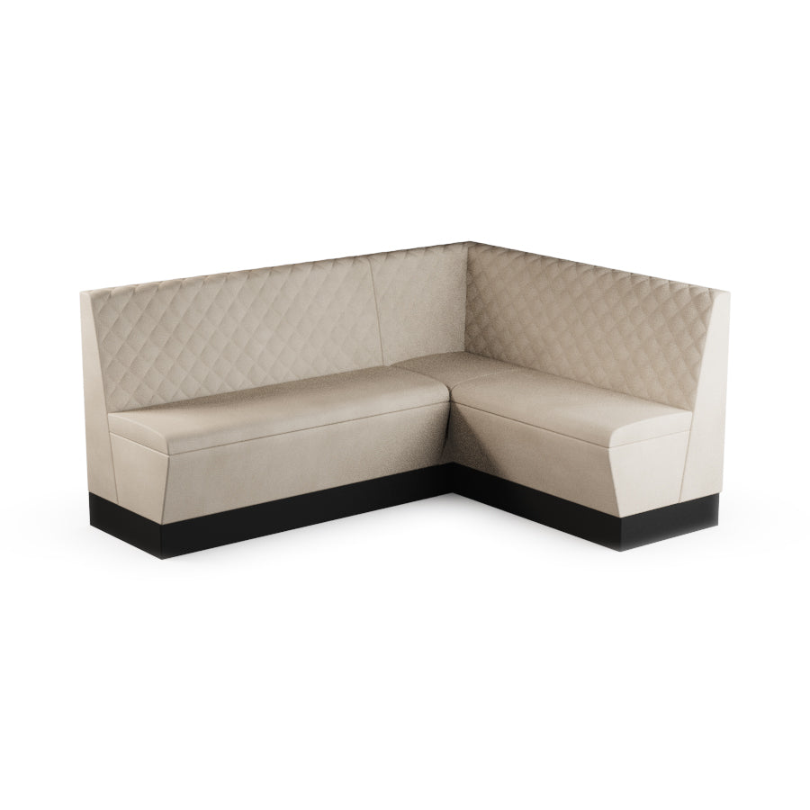 Medium Corner Booth Set (Extended) - Quilted Back