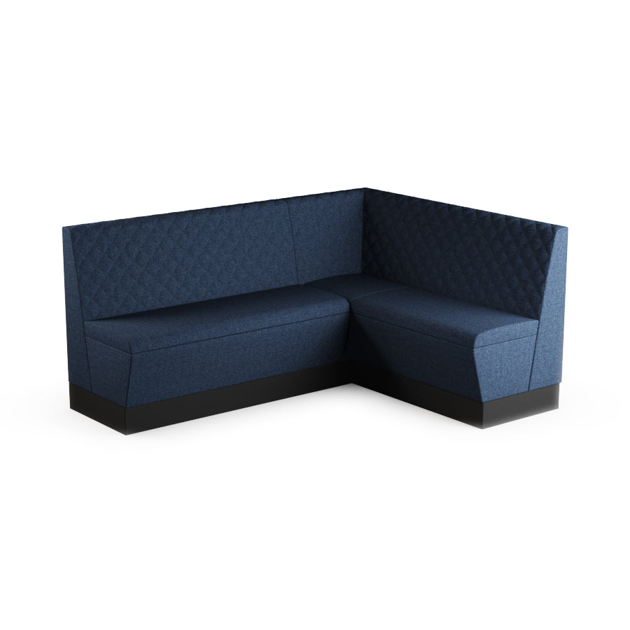 Medium Corner Booth Set (Extended) - Quilted Back