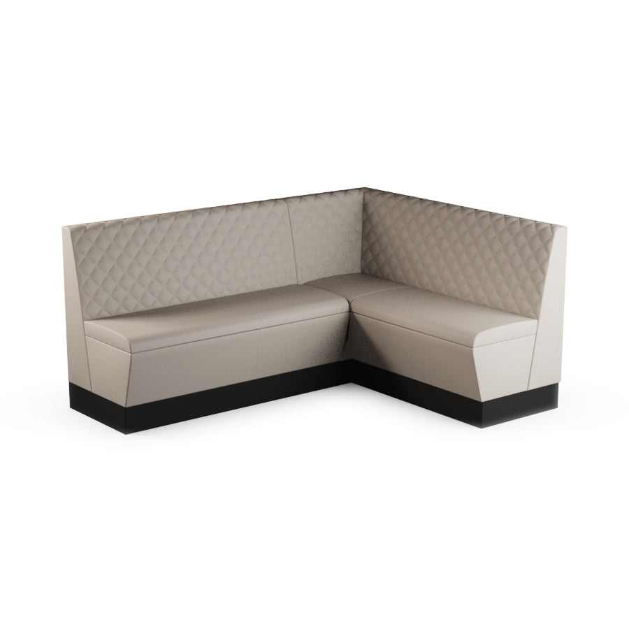 Medium Corner Booth Set (Extended) - Quilted Back