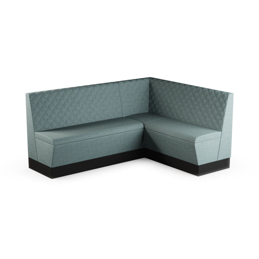 Medium Corner Booth Set (Extended) - Quilted Back