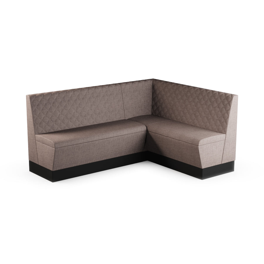 Medium Corner Booth Set (Extended) - Quilted Back