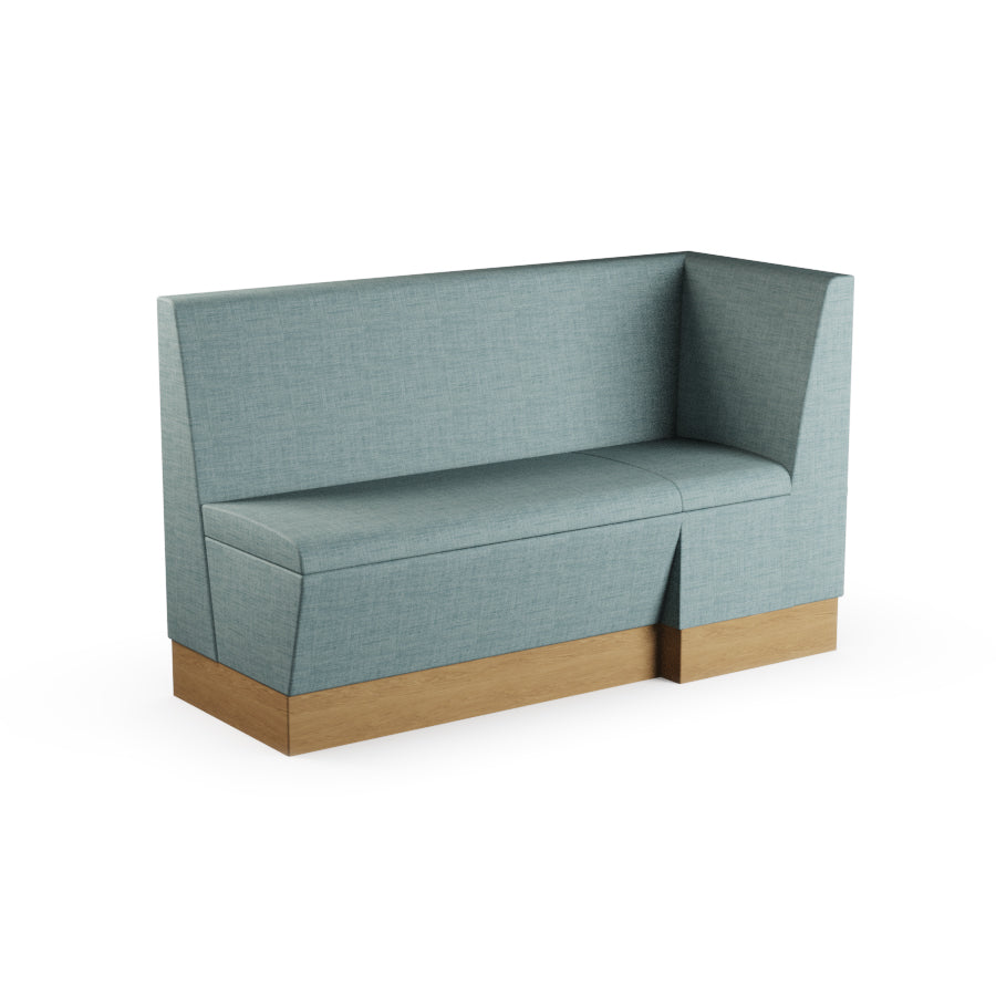 Large Extended Corner Booth Unit