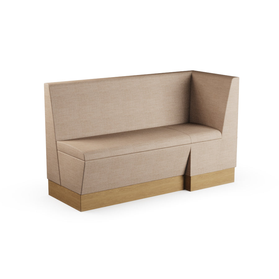 Large Extended Corner Booth Unit