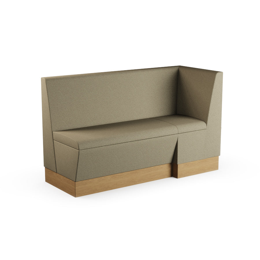 Large Extended Corner Booth Unit