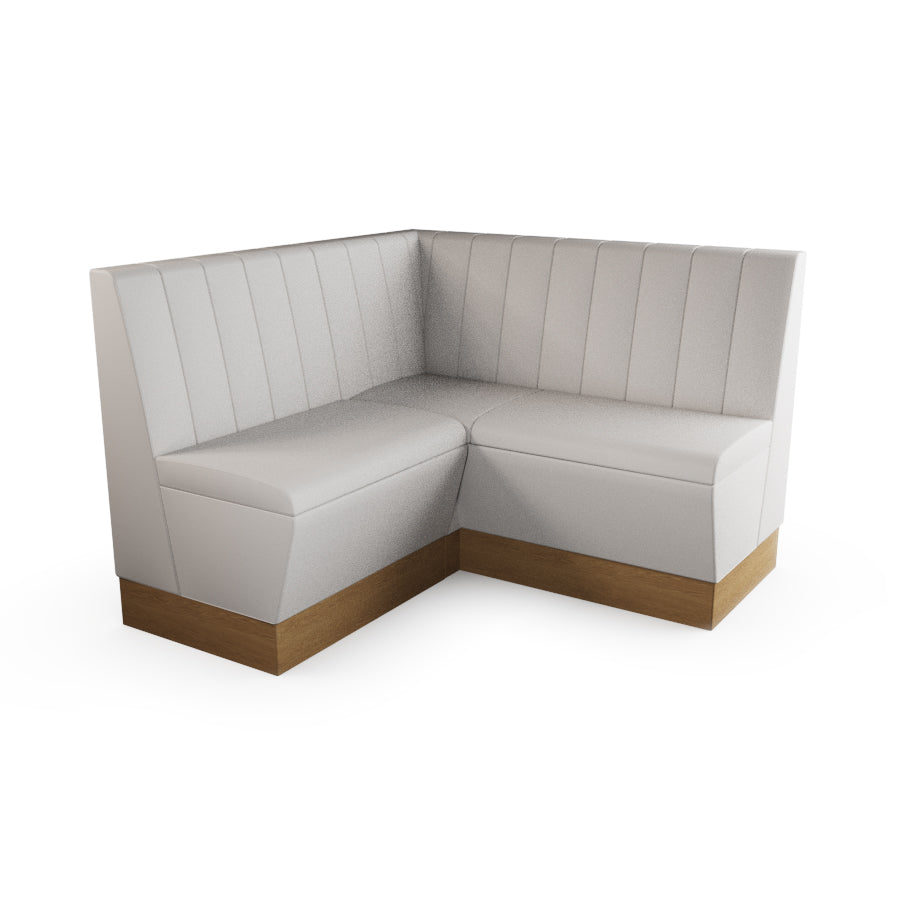 Small Corner Booth Set - Fluted Back